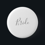 Knappen Minimalistisk Möhippa i Silver Knapp<br><div class="desc">Den här minimalistiska möhippan för silver-brud är perfekt för en enkel möhippa. Den moderna romantiska designen har klassiskt silver grått och vit typografi parad med en rografi av rustik men elegant med vintagens handskrivet stil. Anpassade i alla färg. Behålla designen enkel och elegant, som den är, eller anpassa den genom...</div>