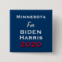 Knappen MINNESOTA FÖR BIDEN HARRIS 2020 Kampanj Knapp
