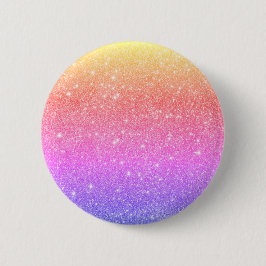 Knappen Modern Rainbow Glitter Glam Knapp