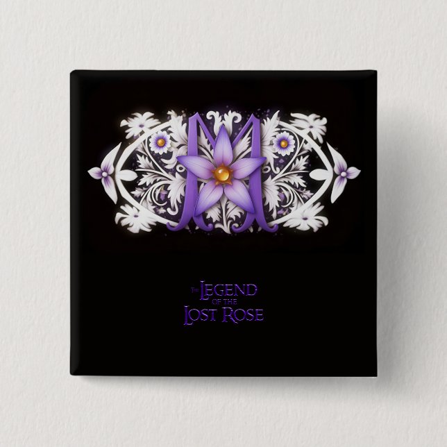 Knappen Morgana Fantasy Flower Knapp (Framsida)