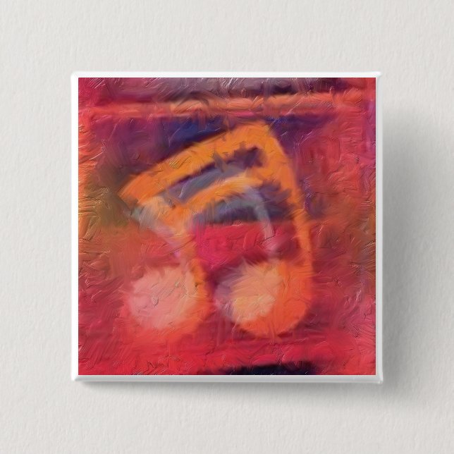 Knappen Musikanteckning Knapp (Framsida)