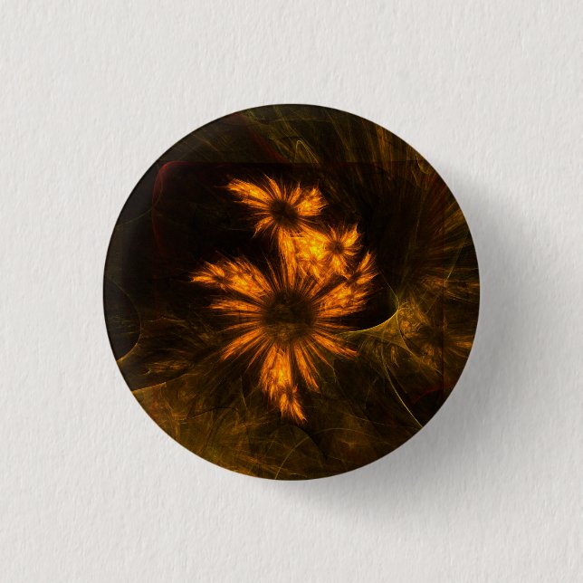 Knappen Mystique Garden Abstrakt Art (rund) Knapp (Framsida)