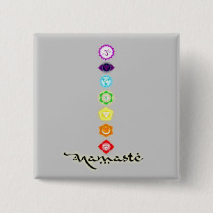 Knappen Namaste Chakras Knapp
