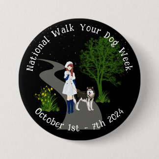 Knappen National Walk Your Hund Week Knapp