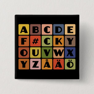 Knappen Naughty Alphabets Knapp