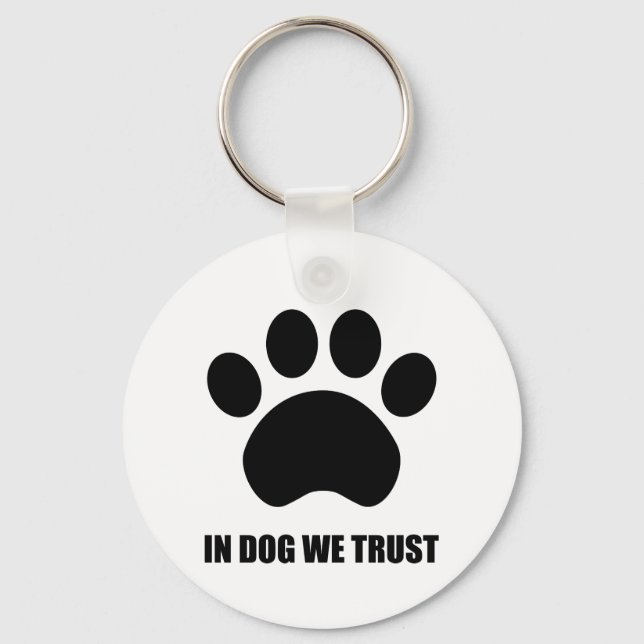Knappen Nyckelkedja i Hund Trust Nyckelring (Framsida)