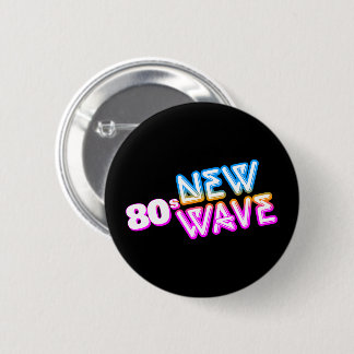 Knappen Nytt Wave Pinback på 80-talet Knapp