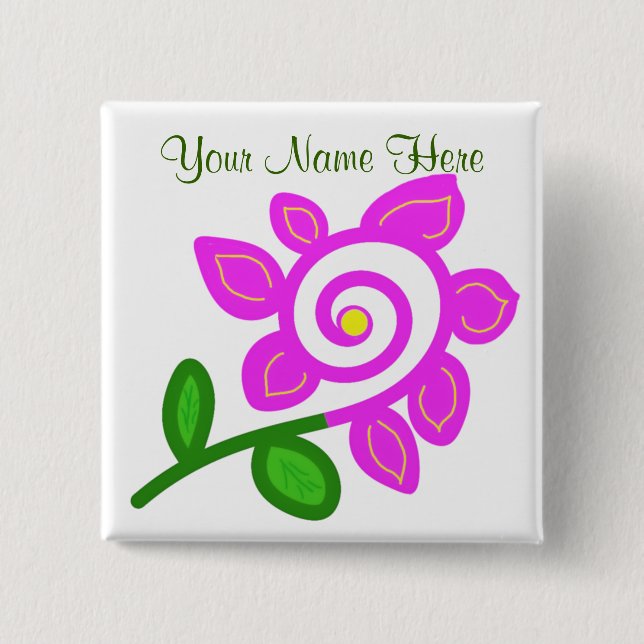 Knappen Odd Flower Knapp (Framsida)