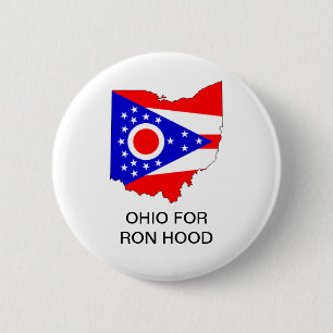 Knappen OHIO för Ron Huva GOVERNOR Knapp
