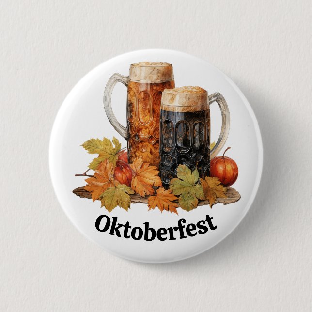 Knappen oktoberfest Beer Mugg Knapp (Framsida)