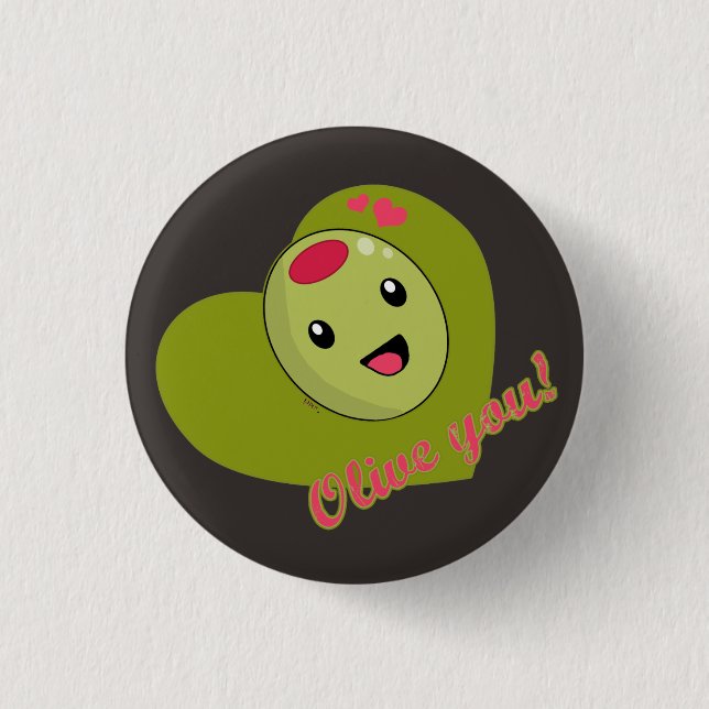 Knappen Olive You Knapp (Framsida)
