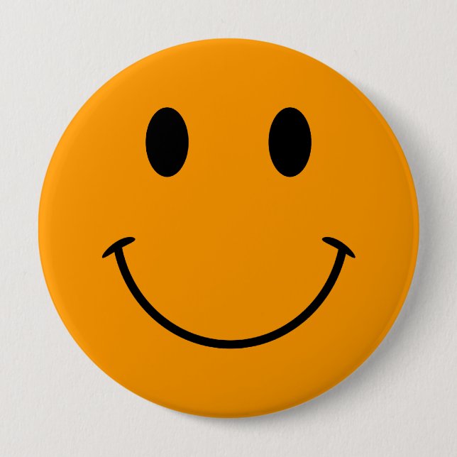 Knappen orange Ansikte Knapp (Framsida)