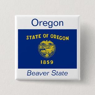 Knappen Oregonic Flagga Knapp