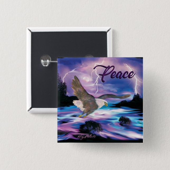 Knappen örn knapp (Framsida & baksida)