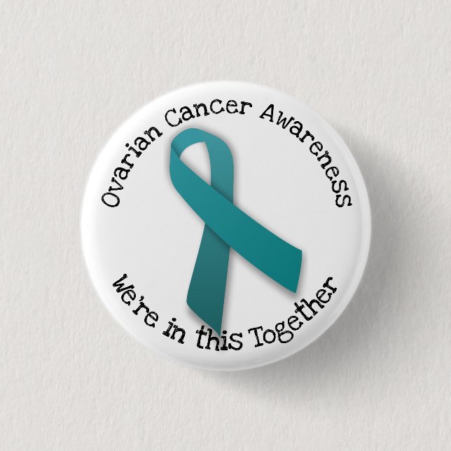 Knappen Ovarian Cancer Awareness Pinback Knapp (Framsida)