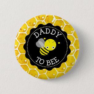 Knappen pappa till Bee Baby Shower Knapp
