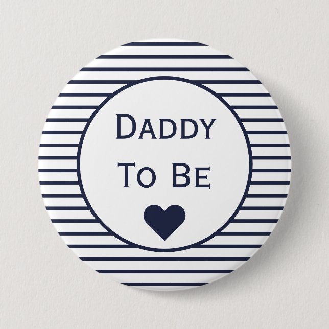 Knappen Pappa to be Baby Shower Knapp (Framsida)