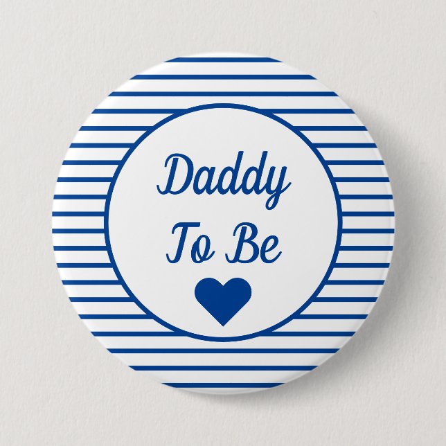 Knappen Pappa to be Baby Shower Knapp (Framsida)