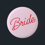 Knappen Pastel Rosa Minimal Bride Knapp<br><div class="desc">Knappen Pastel Rosa Minimal Bride.</div>