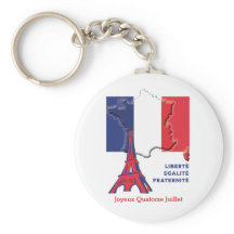 Knappen Patriotic Fransk Flagga BASTILLE DAY