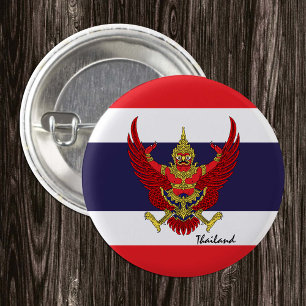 Knappen Patriotic Thailand, mode Thai Flagga Knapp