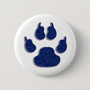 Knappen Paw Print Hund Hund Knapp