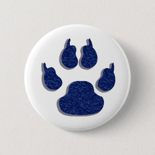 Knappen Paw Print Hund Hund Knapp (Framsida)