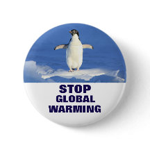 Knappen Penguin Stop Global Warming Round