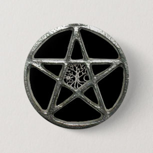 Knappen Pentacle Livets träd Knapp