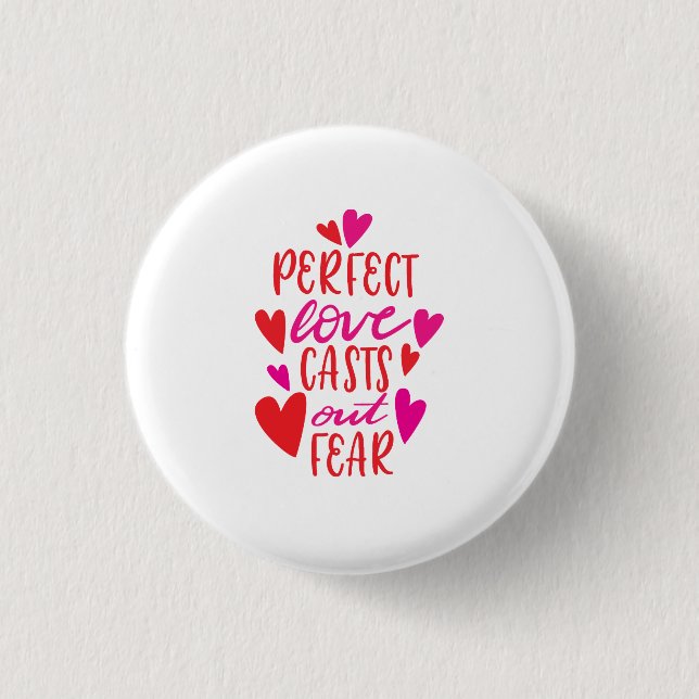 Knappen perfekt Kärlek: Utgående fruktan Knapp (Framsida)