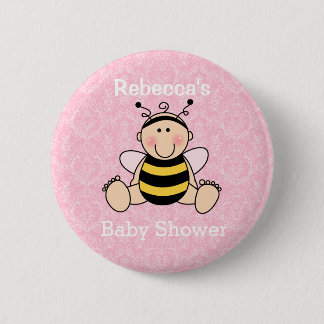 Knappen personlig Bee Baby Shower Knapp