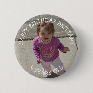 Knappen personlig Birthday Girl Knapp