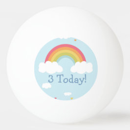 Knappen personlig Rainbow Barns födelsedag Party Pingisboll