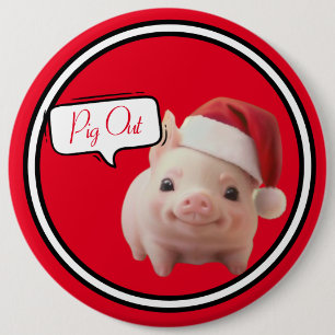 Knappen Piggin-ut-Helgdag Knapp