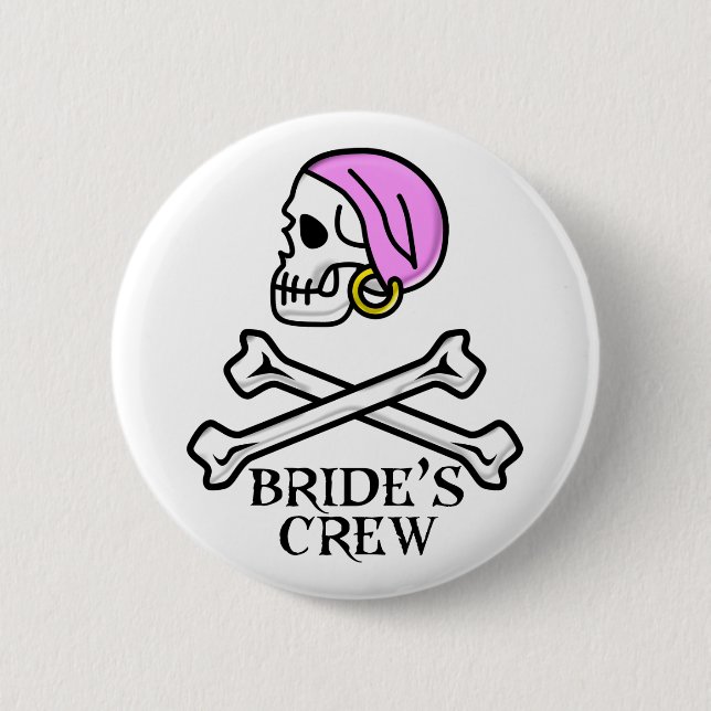 Knappen Pirat Bride's Crew Knapp (Framsida)