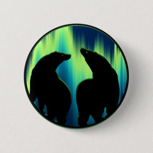 Knappen polar Bear/Pin Wildlife Art-knapp Knapp