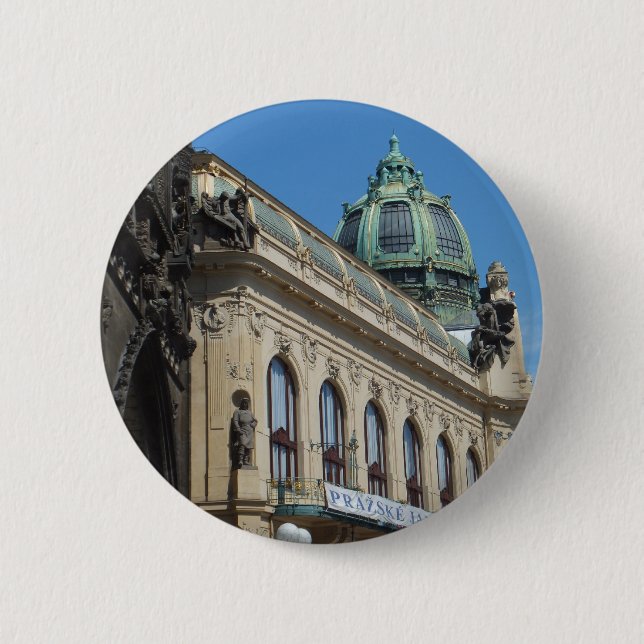 Knappen Prag/Praha-anpassningsbar Knapp (Framsida)