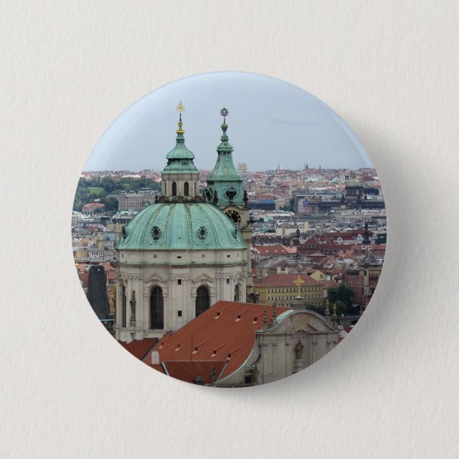 Knappen Prag/Praha-anpassningsbar Knapp (Framsida)