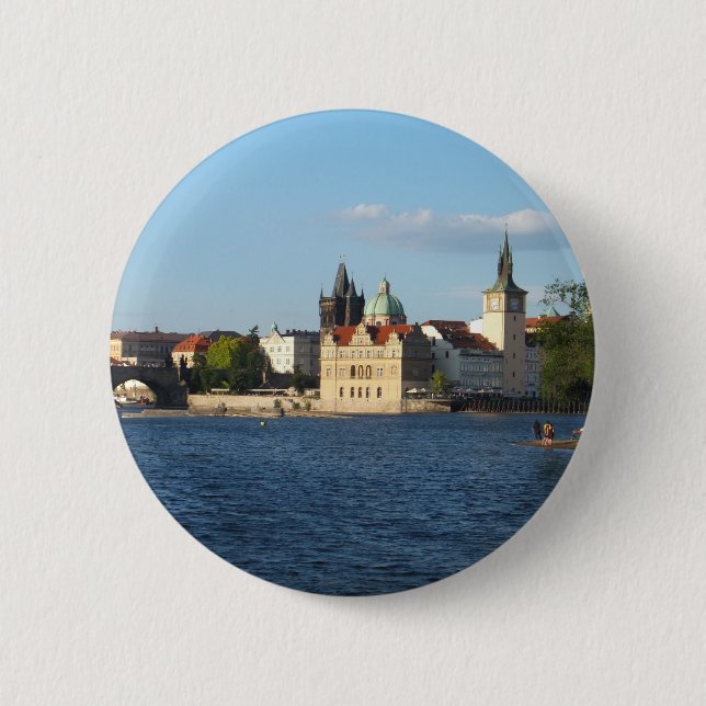 Knappen Prag/Praha-anpassningsbar Knapp (Framsida)