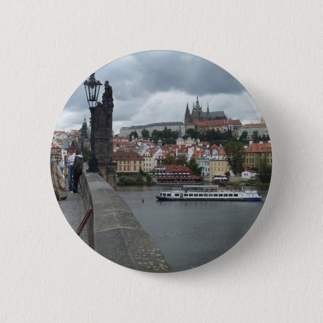 Knappen Prag/Praha-anpassningsbar Knapp (Framsida)