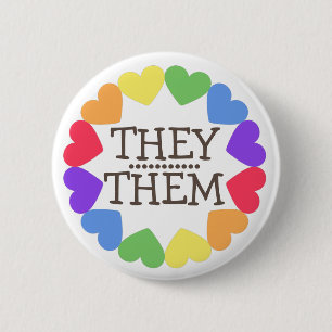 Knappen pride PRONOUN THEY/THEM BADGE Knapp