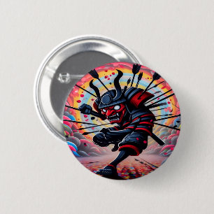 Knappen Punk Samurai Knapp