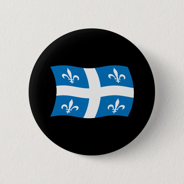 Knappen Quebec Flagga Knapp (Framsida)