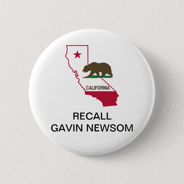 Knappen RECALL GAVIN NEWSOM GOVERNOR Knapp (Framsida)