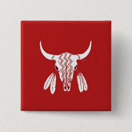 Knappen Red Ghost Dance Buffalo square Knapp