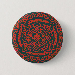 Knappen Red Tracery Ornament Knapp