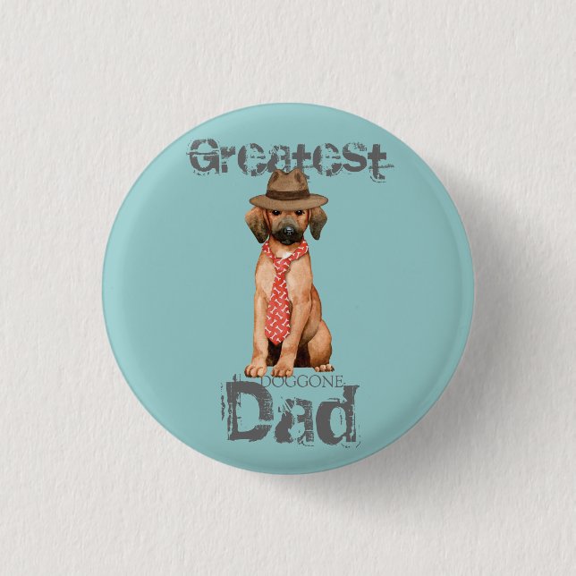 Knappen Redbone Pappa Pinback Knapp (Framsida)