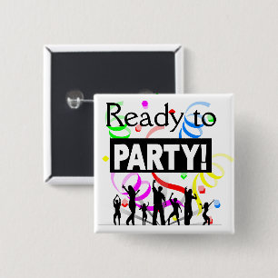 Knappen redo till Party Knapp