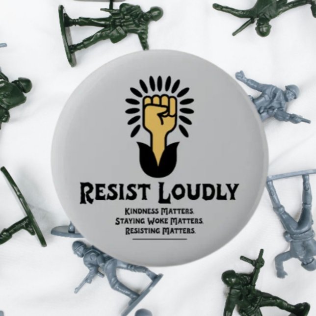 Knappen Resist Louely | Antifascistisk progressiv Knapp (Skapare uppladdad)