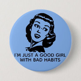 Knappen Retro Bra Girl Girl Girl Knapp